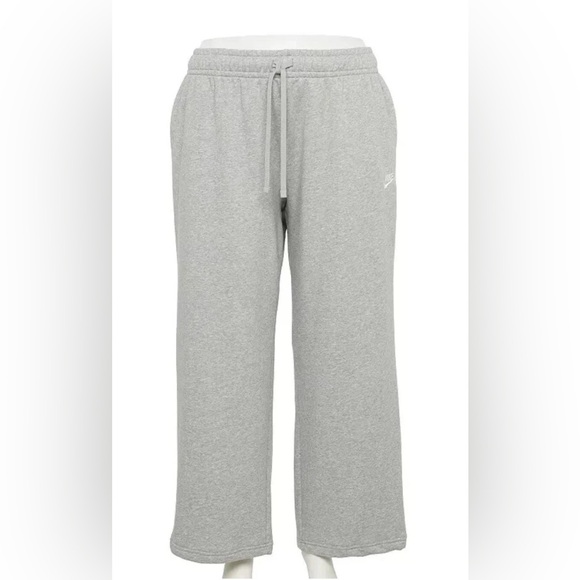 NIKE Mid-Rise Wide-Leg Sweatpants - Picture 1 of 5
